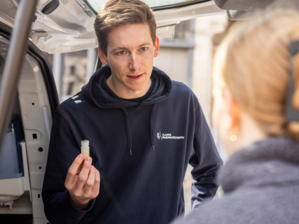 Staalname microplastics Mechelen